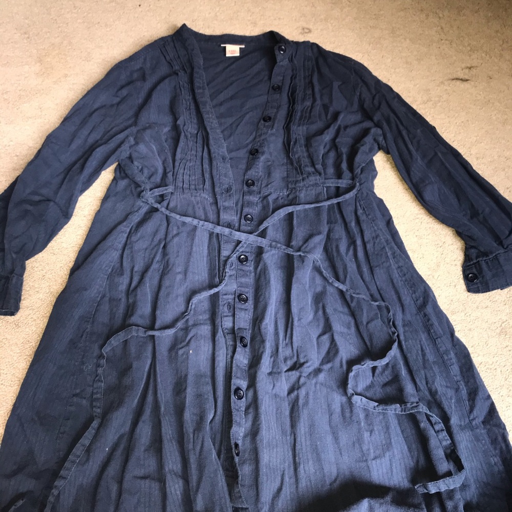 navy blue long sleeve dress